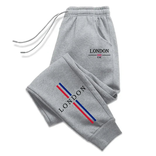 Pantaloni sportivi con fascia elastica e lettere da donna - Pantaloni sportivi donna ATREND