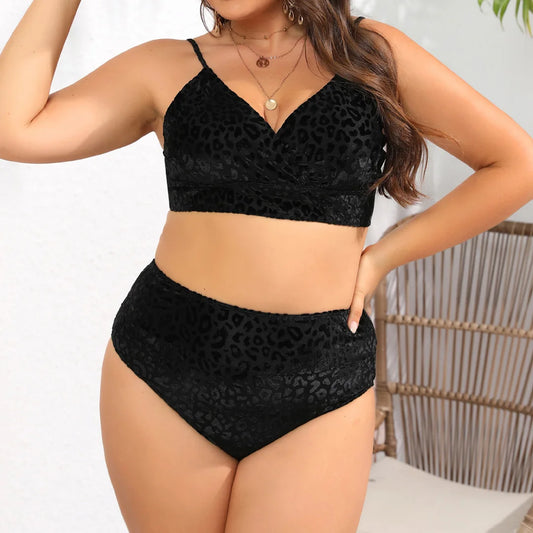 Bikini due pezzi reggiseno e mutande con stampa leopardata da donna - Costumi ATREND