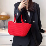 Borsa a mano casual in cotone da donna - Borsa a mano ATREND