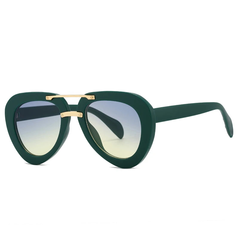 Occhiali da sole a goccia bicolor unisex - Occhiali da sole unisex ATREND