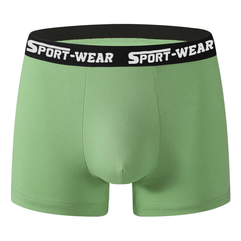 Boxer casual 6 pezzi in cotone con fascia elastico e lettere da uomo - Boxer uomo ATREND