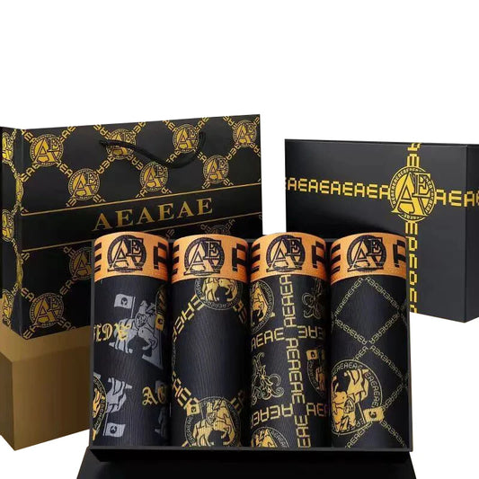 Boxer casual 4 pezzi con stampa grafica da uomo - Boxer uomo ATREND