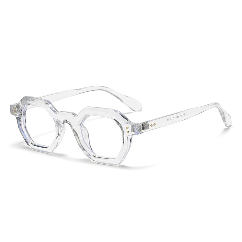 Occhiali da sole geometrici bicolor con lenti chiare o scure unisex - Occhiali da sole unisex ATREND