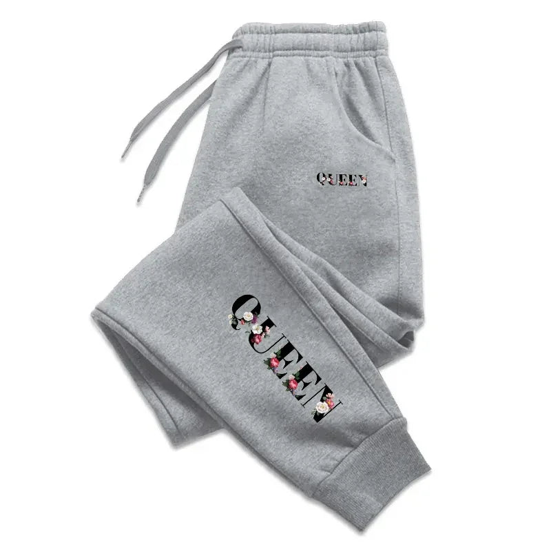 Pantaloni sportivi casual con fascia elastica e lettere da donna - Pantaloni sportivi donna ATREND