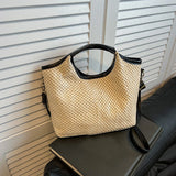 Borsa a mano con bordo a contrasto e cinturino regolabile da donna - Borsa a mano ATREND
