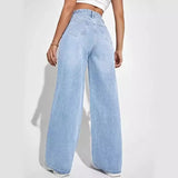 Women's Jeans Denim Y2k Pants Wide Leg Long Pants High Waist Loose Casual Mom Pants Elegant Trousers Autumn Winter