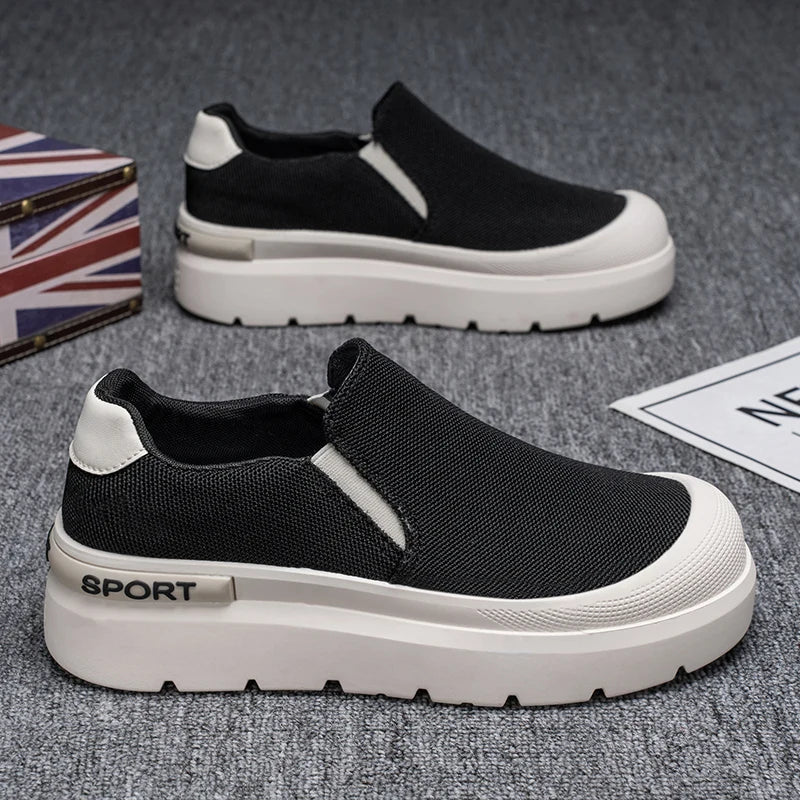 Sneakers a mocassino slip-on traspiranti da uomo