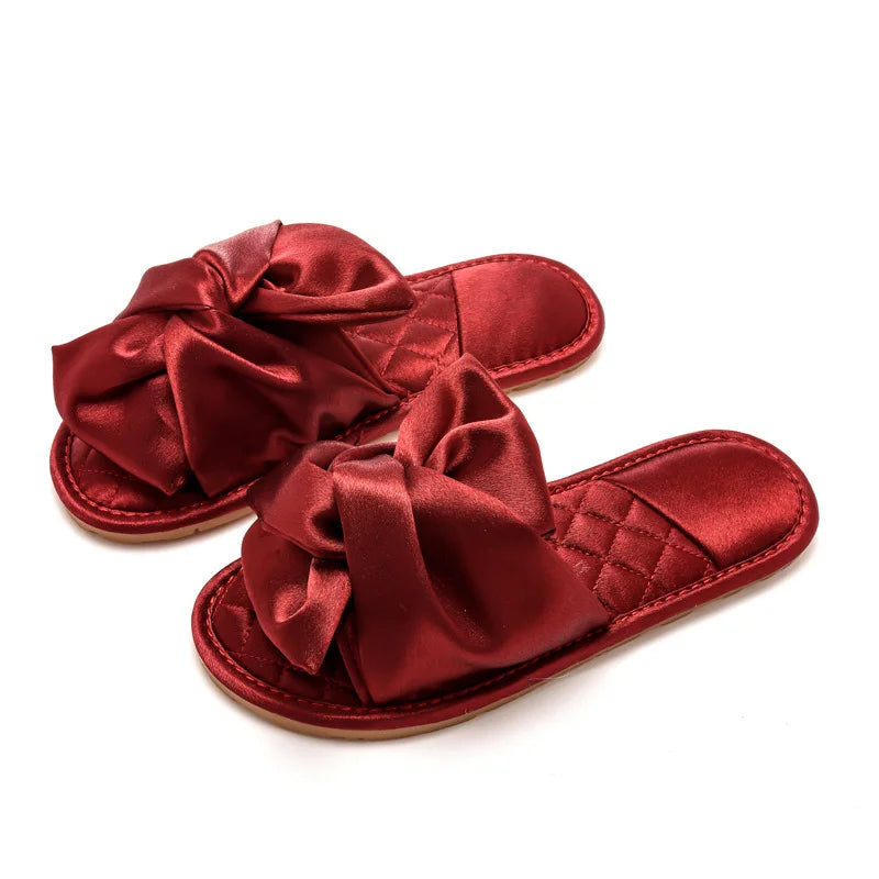 Ciabatte indoor in cotone con fiocco da donna - Ciabatte donna ATREND