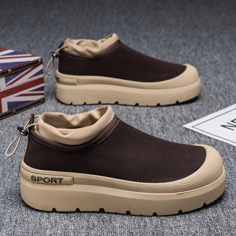 Sneakers a mocassino slip-on traspiranti da uomo