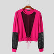T-shirt patchwork con trasparenze in rete da uomo - T-shirt uomo ATREND