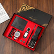 Set idea regalo con portafoglio braccialetti orologio portachiavi e cintura da uomo - Idea regalo uomo ATREND