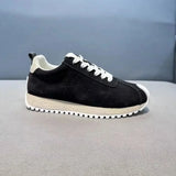 Sneakers casual patchwork in pelle PU e velluto unisex
