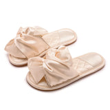 Ciabatte indoor in cotone con fiocco da donna - Ciabatte donna ATREND