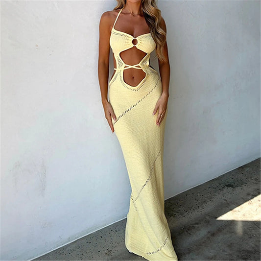 Copri costume scavato lavorato a mano da donna - copri costume ATREND