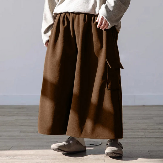 Pantaloni casual a gamba larga da uomo - Pantaloni uomo ATREND