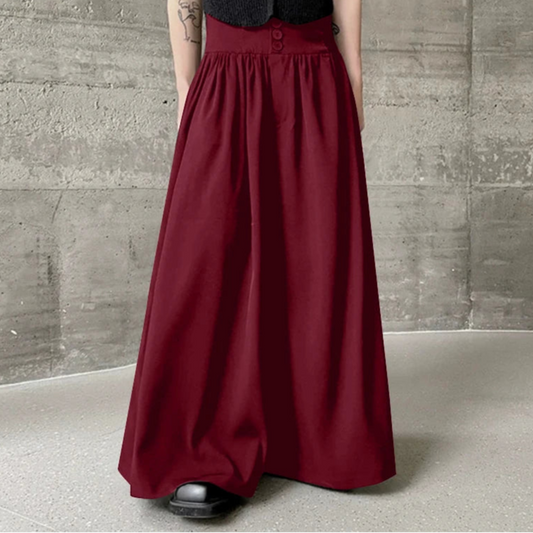 Pantaloni casual con fascia alta e bottoni da uomo - Pantaloni uomo ATREND