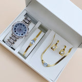 Set idea regalo con orologio collana bracciaeltto e orecchini con pietra da donna - Idea regalo donna ATREND