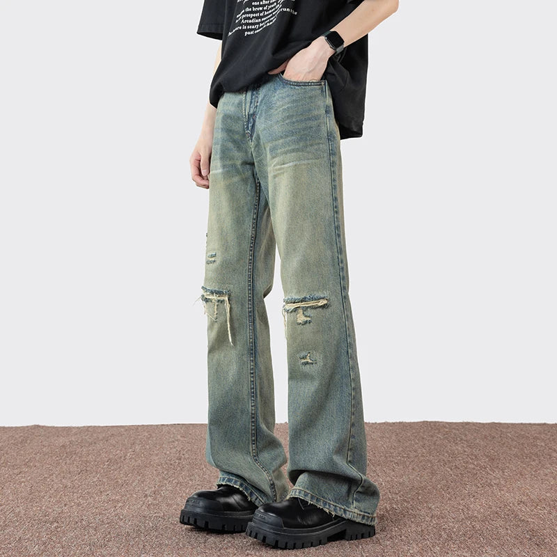 Jeans casual a gamba larga da uomo - Jeans uomo ATREND
