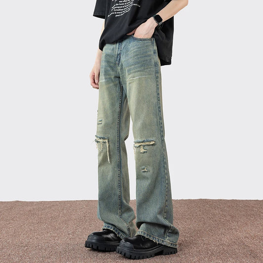Jeans casual a gamba larga da uomo - Jeans uomo ATREND