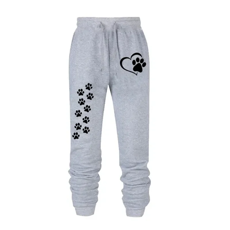 Pantaloni sportivi casual con fascia elastica e stampa animale da donna - Pantaloni sportivi donna ATREND
