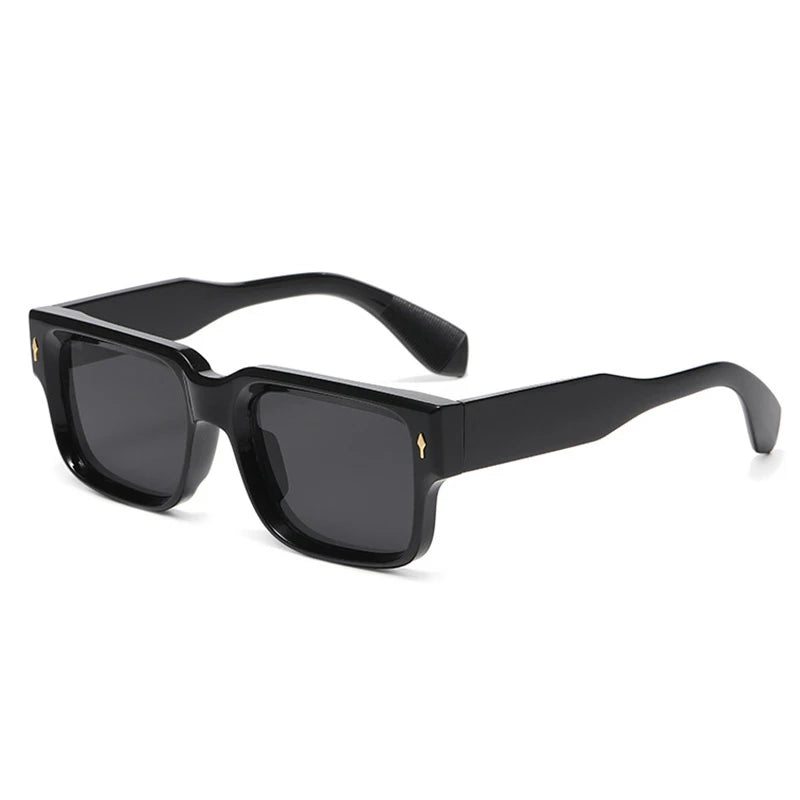 Occhiali da sole quadrati bicolor con lenti chiare o scure unisex - Occhiali da sole unisex ATREND