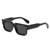 Occhiali da sole quadrati bicolor con lenti chiare o scure unisex - Occhiali da sole unisex ATREND