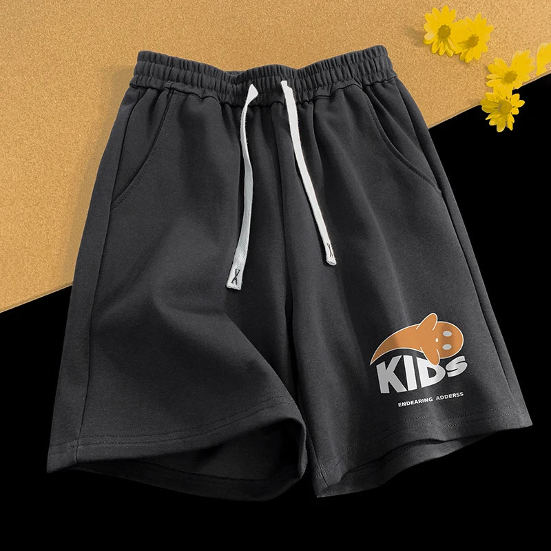 Pantaloncini casual cartoon con fascia elastica e lacci da uomo - Pantaloncini uomo ATREND