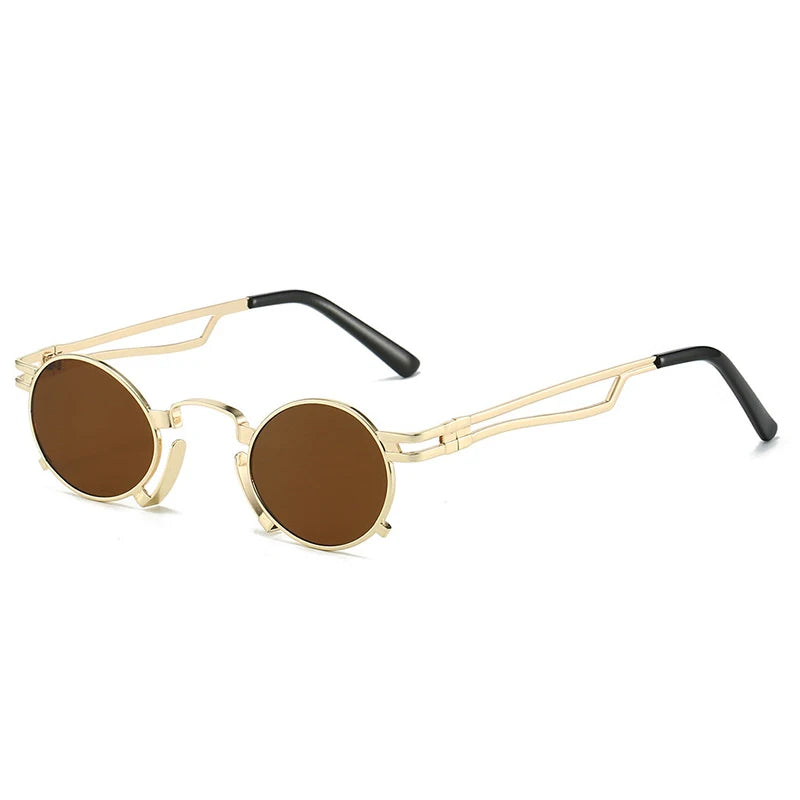 Occhiali da sole ovali con lenti colorate unisex - Occhiali da sole unisex ATREND