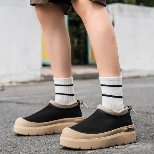 Sneakers a mocassino slip-on traspiranti da uomo
