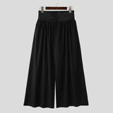 Pantaloni casual con fascia alta e bottoni da uomo - Pantaloni uomo ATREND