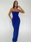 Abito lungo a fascia arricciato da donna ATREND