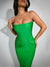 Abito lungo a fascia arricciato da donna ATREND