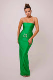 Abito lungo a fascia con brillantini in vita da donna ATREND