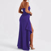 Abito lungo a fascia con spacco laterale da donna ATREND