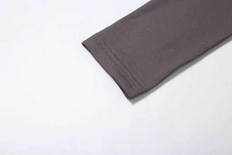 Abito lungo a maniche lunghe con fascia plissettata da donna ATREND