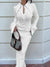 Abito lungo a maniche lunghe con piume da donna ATREND