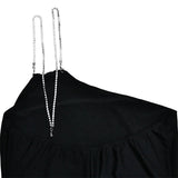 Abito lungo aderente con mono spalla in brillantini da donna ATREND