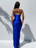 Abito lungo aderente con mono spalla in brillantini da donna ATREND