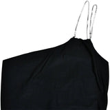 Abito lungo aderente con mono spalla in brillantini da donna ATREND