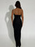 Abito lungo aderente con mono spalla in brillantini da donna ATREND