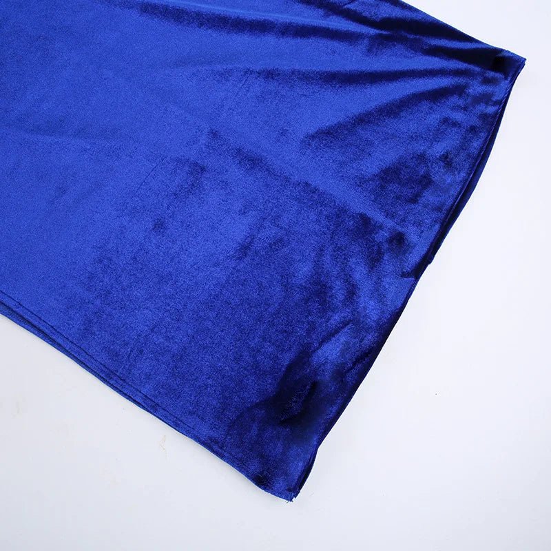 Abito lungo aderente patchwork in rete con spacco laterale da donna ATREND
