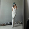 Abito lungo casual con scollo profondo da donna ATREND