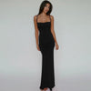 Abito lungo casual scavato senza maniche da donna ATREND