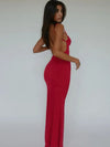 Abito lungo casual scavato senza maniche da donna ATREND
