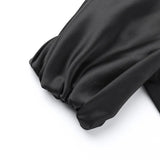 Abito lungo con nastro patchwork mono spalla da donna ATREND