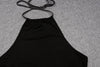 Abito lungo con spacco laterale scavato da donna ATREND
