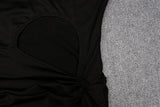Abito lungo con spacco laterale scavato da donna ATREND