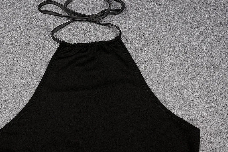 Abito lungo con spacco laterale scavato da donna ATREND
