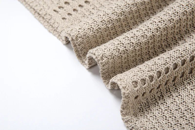 Abito lungo in maglia traforato con lacci da donna ATREND