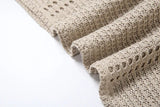Abito lungo in maglia traforato con lacci da donna ATREND